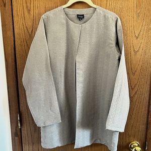 Eileen Fisher silk, linen jacket size small